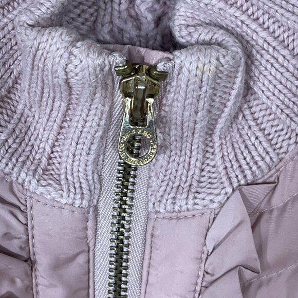 Juicy Couture Girls Quilted Vest Size 7 Blush Pink Cashmere Blend Sweater - Picture 3 of 6
